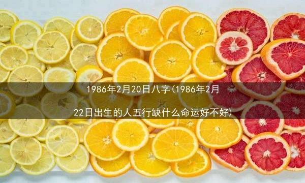 1986年2月20日八字(1986年2月22日出生的人五行缺什么命运好不好)