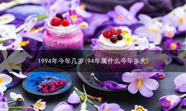 1994年今年几岁(94年属什么今年多大)