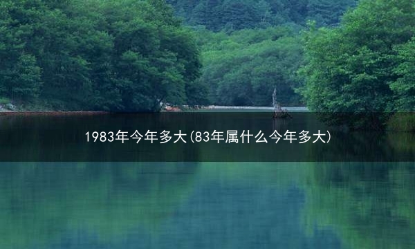 1983年今年多大(83年属什么今年多大)