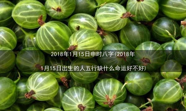 2018年1月15日申时八字(2018年1月15日出生的人五行缺什么命运好不好)