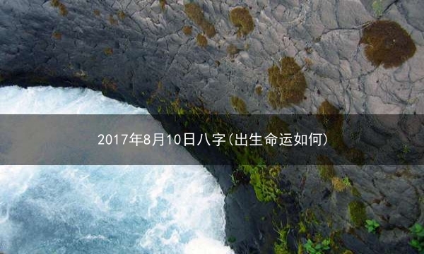 2017年8月10日八字(出生命运如何)