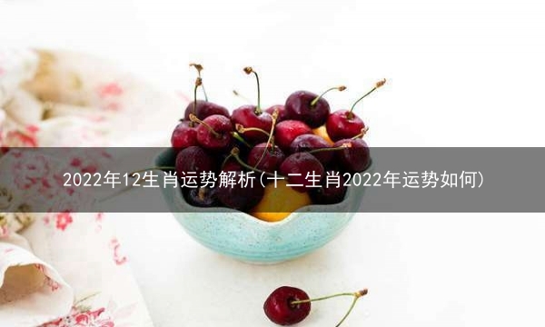 2022年12生肖运势解析(十二生肖2022年运势如何)